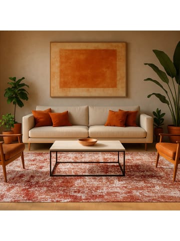 lola & moi Teppich Marrakech in rot