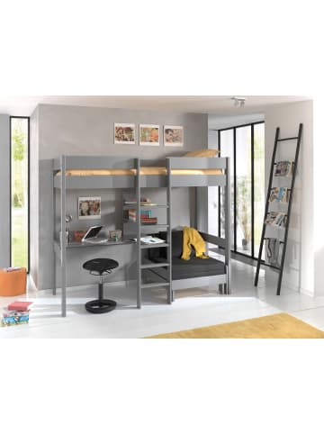 58 aufm Kessel HOCHBETT Karolina 208x175x105/206 aus Massivholz in grau