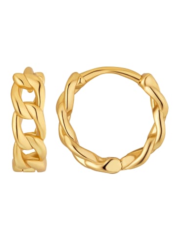 Steel_Art Ohrcreole Smily goldfarben in goldfarben