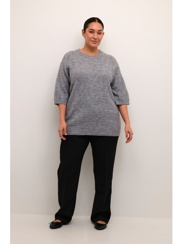 KAFFE curve Strickpullover KCtenna in Grey Melange