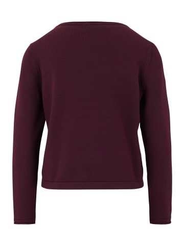 CARTOON Strickpullover mit Rundhalsausschnitt in Dark Aubergine