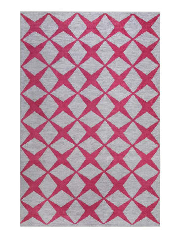 ESPRIT Kurzflorteppich CALEDON in grau rot