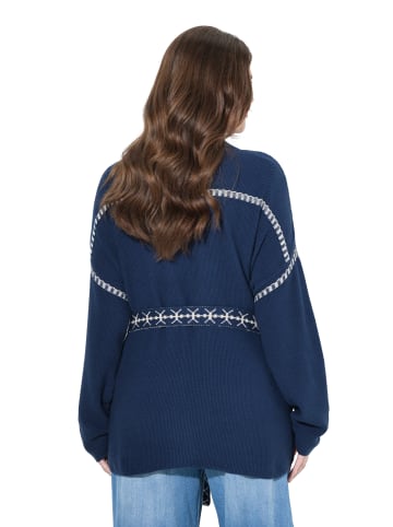 Ulla Popken Strickjacke in tintenblau