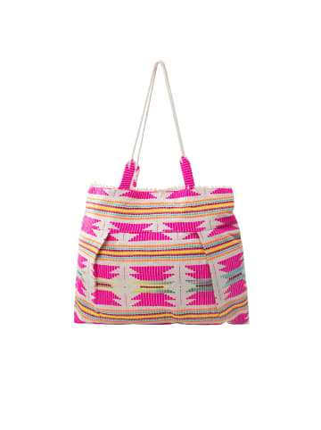 IZIA Damen Shopping Bag in Pink Mehrfarbig