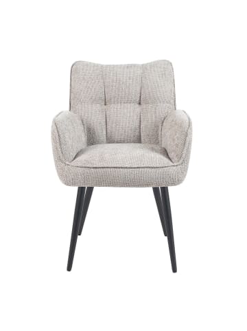 DUBI Möbel 2er-Set: Esszimmerstuhl Mika-Miro in Hellgrau - (B)59 x (H)84 x  (T)66 cm