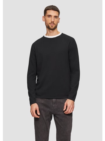s.Oliver Strickpullover langarm in Schwarz