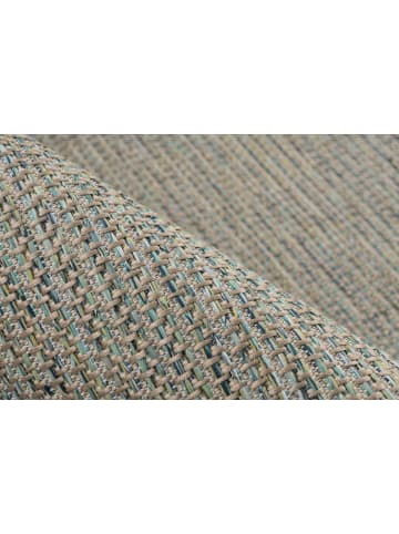 Vivorum Wohnzimmer Kurzflor Teppich Tribal 225 in blaugrün