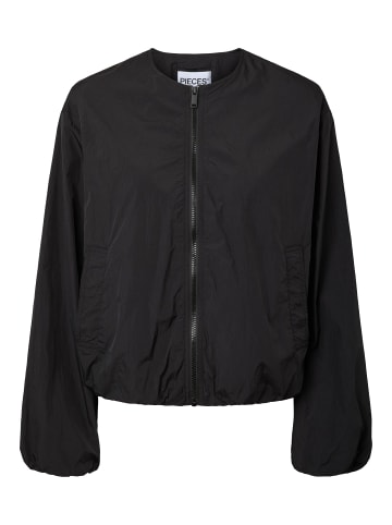 Pieces Bomberjacke in Black