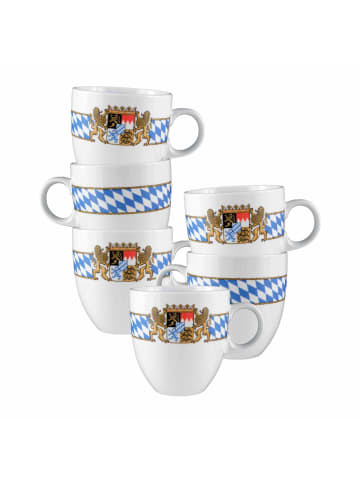 Seltmann Weiden 6er Set Becher Compact Bayern in 0,5 l in bunt