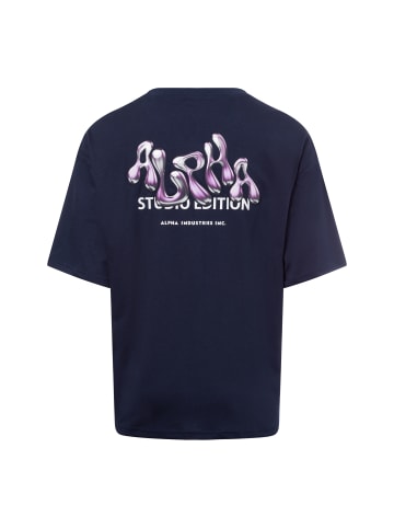 Alpha Industries T-Shirt Studio Edition BP in marine lila - 0002