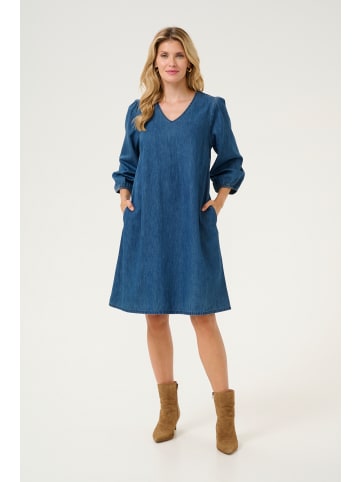 CULTURE Kleid CUlivie Relaxed fit in Dark Blue Wash
