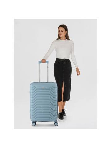 benzi 5820 4 Rollen Trolley 60 cm in hellblau