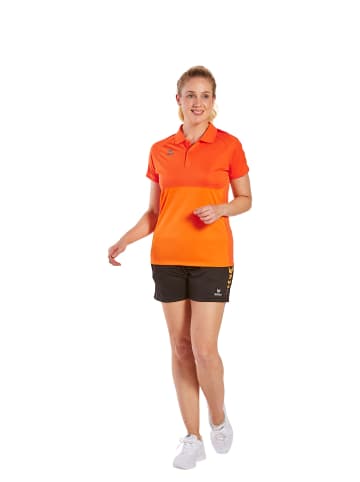 erima Six Wings Poloshirt in new orange/orange