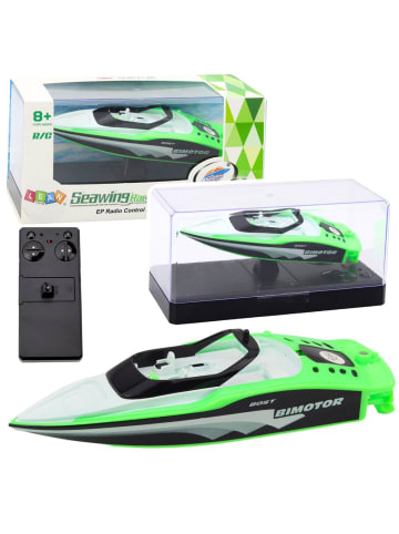 Wisam Ferngesteuertes RC Motorboot Weiß-Grün 15cm
