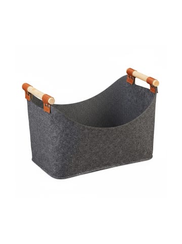 relaxdays 2 x Filztasche in Anthrazit