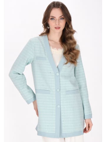 DreiMaster Women Coat in mint glitter
