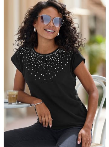 LASCANA T-Shirt in schwarz