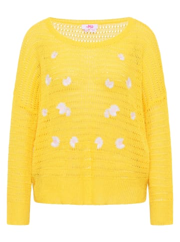 myMo Damen Strick Pullover in Gelb