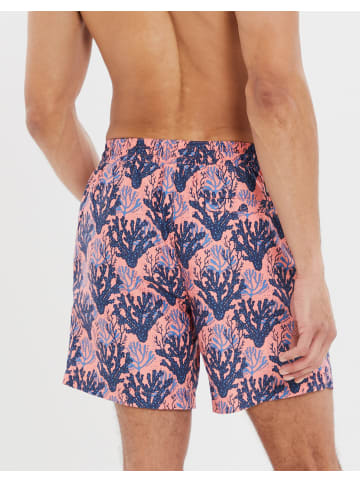 Threadbare Badehose THB Swim Short Seaweed in Koralle