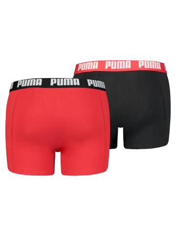 Puma Boxershorts PUMA BASIC BOXER 2P in 786 - Red / Black