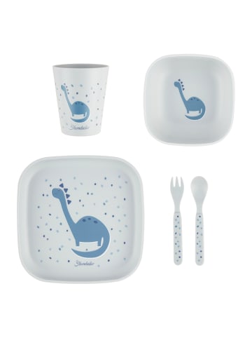 Sterntaler Geschirr-Set DINO Rexi in blaugrau