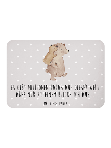 Mr. & Mrs. Panda Whiteboard Magnet Papa Bär mit Spruch in Grau Pastell