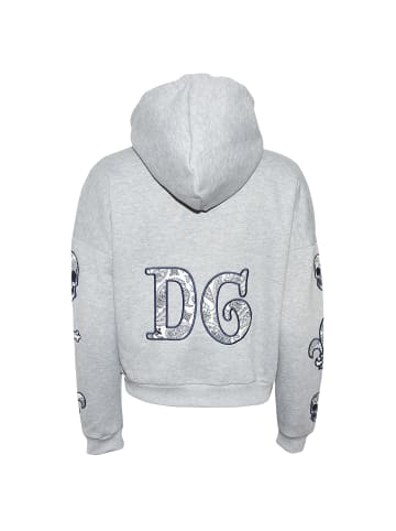 Roberto Geissini Patch Hoodie Davina Grau