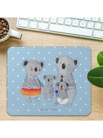 Mr. & Mrs. Panda Maus Pad Koala Familie ohne Spruch in Blau Pastell