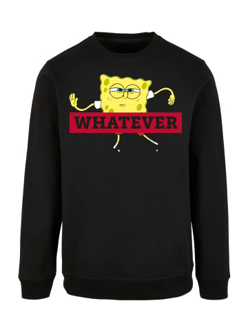 F4NT4STIC Basic Sweatshirt Spongebob Schwammkopf WHATEVER in schwarz