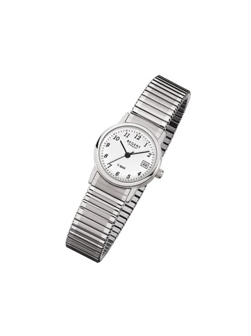 Regent Analog-Armbanduhr Regent Zugarmband silber klein (ca. 25mm)
