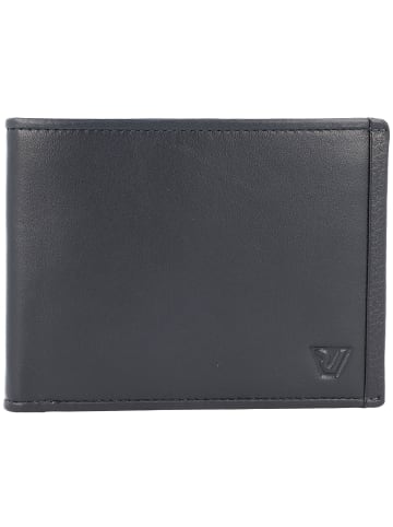 Roncato Argo Geldbörse RFID Schutz Leder 12.5 cm in navy