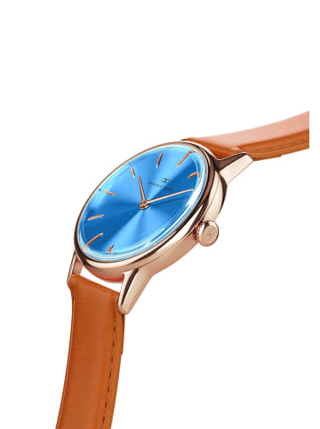 August Berg Armbanduhr Serenity Sky in rosegold sky_blue