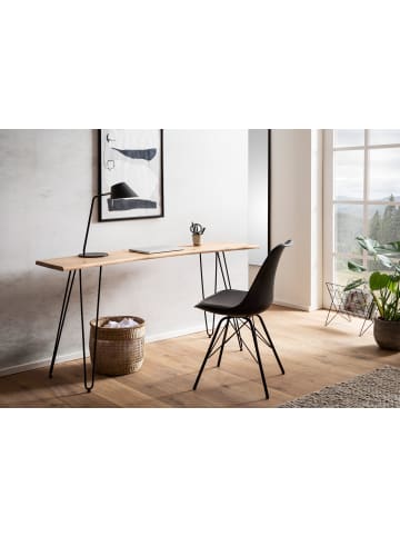 FineBuy Schreibtisch in Braun / Akazie / 150x36x75