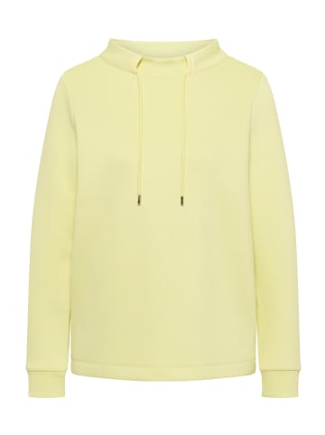 Cecil Funnel Neck Bluse mit Tape Detail in Iced Yellow