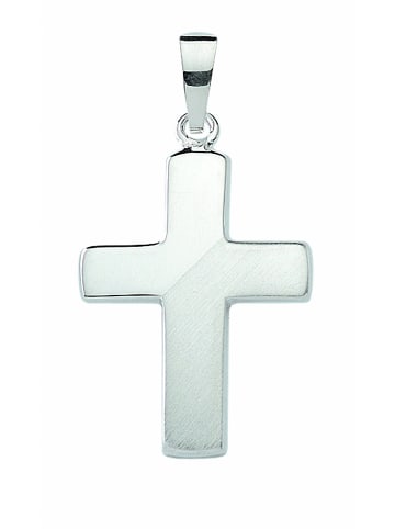 Adeliás Damen & Herren 925 Silber Kreuz Anhänger in silber
