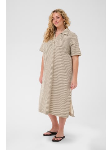 KAFFE curve Kleid KCnana Loose fit in Brindle / Turtledove Stripe