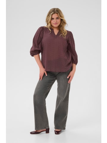 KAFFE curve Langarm-Bluse KCmaia A-shape in Fudge