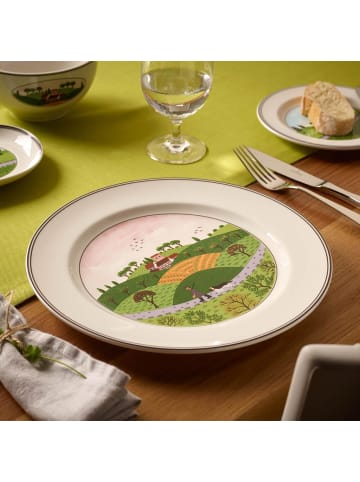 Villeroy & Boch Speiseteller Jäger Design Naif ø 27 cm in bunt