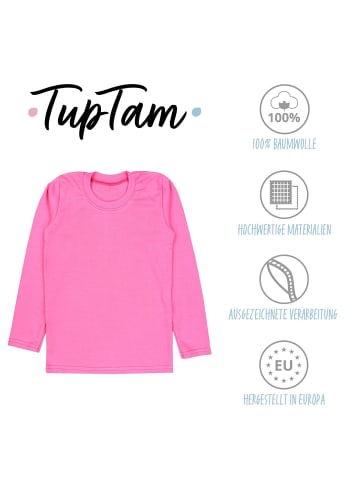 TupTam Mädchen  Langarmshirt 3er Pack in creme-kombi