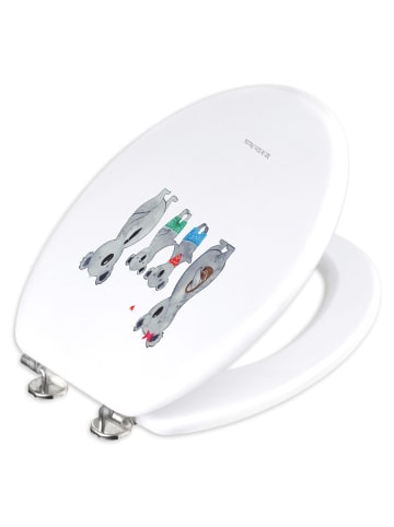 Mr. & Mrs. Panda Toilettendeckel Koala Familie zwei ohne Spruch in Weiß