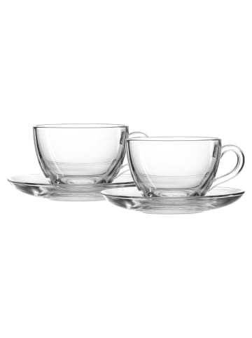 Ritzenhoff & Breker 2er Set Cappuccino-Set Barista in 220 ml in transparent