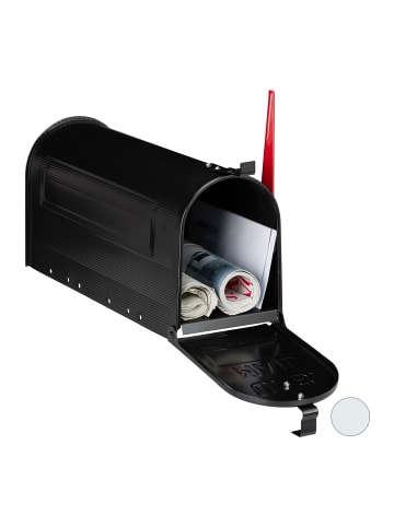 relaxdays US-Mailbox in Schwarz