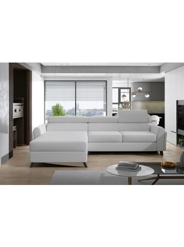 MF Design Mariam Recamiere Links in Weiß -  (L) 200 x (B) 288 x (H) 92 cm