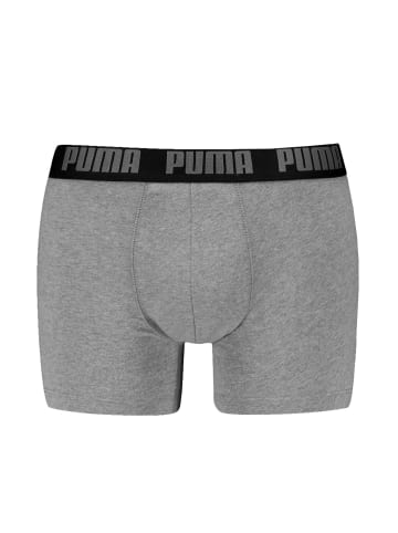 Puma Boxershort 2er Pack in Grau/Schwarz