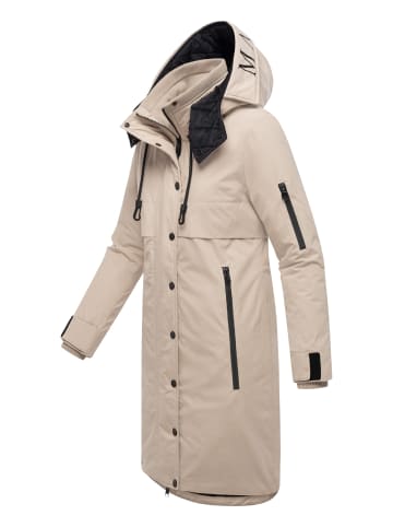 Marikoo Wintermantel Anoukaa 16 in Light Taupe