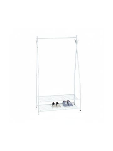 relaxdays Kleiderständer in Weiß-Grau - (B)90 x (H)162 x (T)40 cm