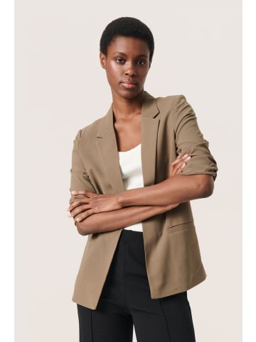 Soaked in Luxury Blazer SLShirley Gerade Passform in Chocolate Chip