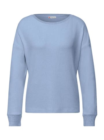 Street One Langarmshirt in frosted blue mel.
