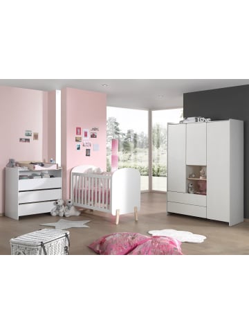58 aufm Kessel BABYZIMMEREINRICHTUNG Karilynn 4 Komplettset Massivholz+MDF Weiß