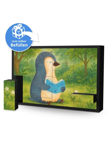 Mr. & Mrs. Panda Adventskalender Pinguin Buch Design ohne Spruch in Weiß